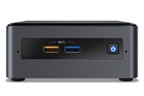 Intel NUC 7 Essential J4005 UCFF Intel Celeron J 4 GB DDR4-SDRAM 64 GB eMMC Windows 11 Mini PC Zwart